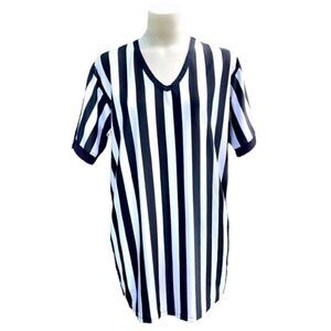 IN YOUR FACE APPAREL • size medium black white striped dress